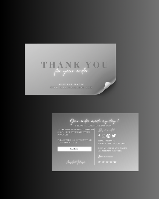 Thank You Card Design